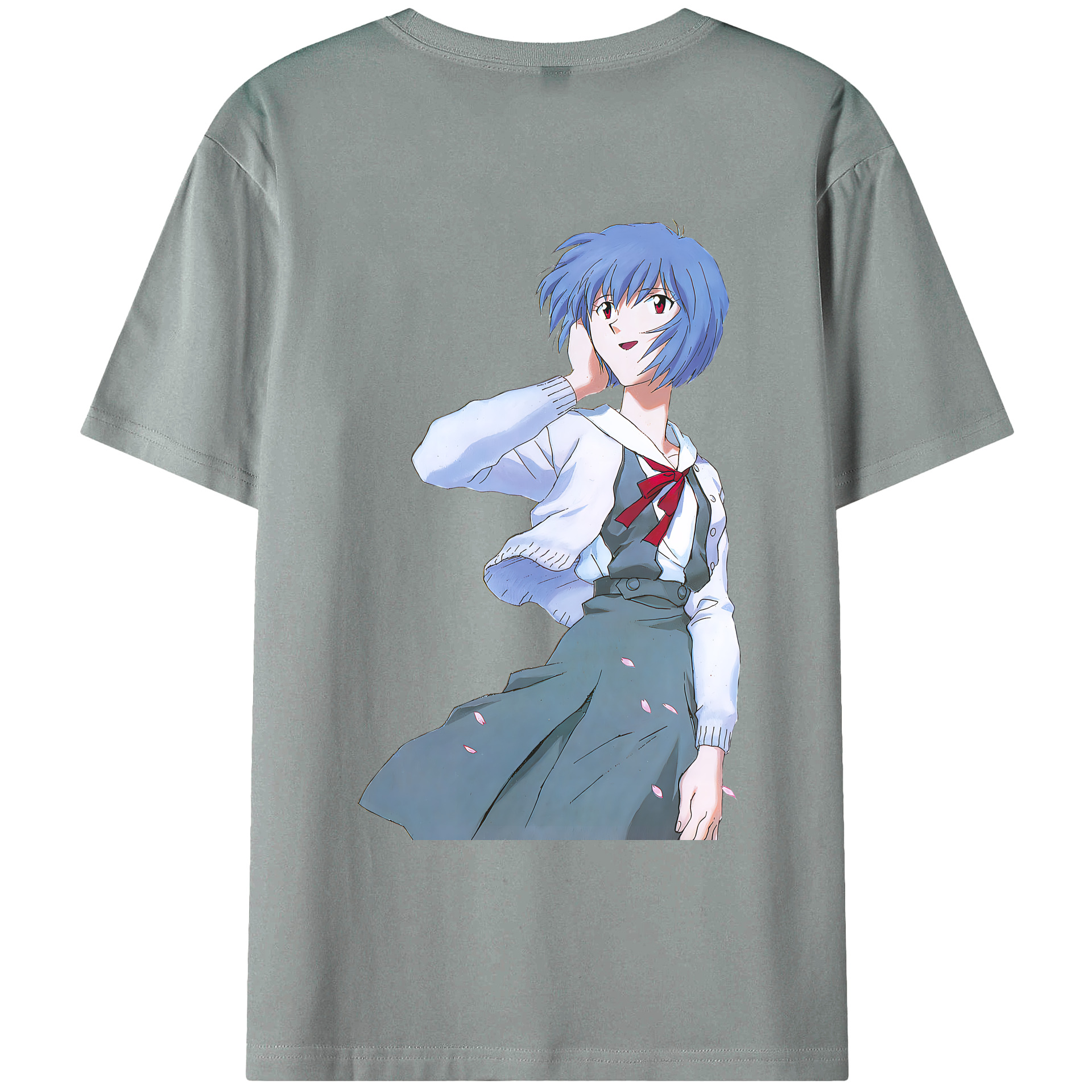 （画像用） EVA 新世紀エヴァンゲリオン 綿100％ メンズ半袖Tシャツ（バックプリント） 通気性